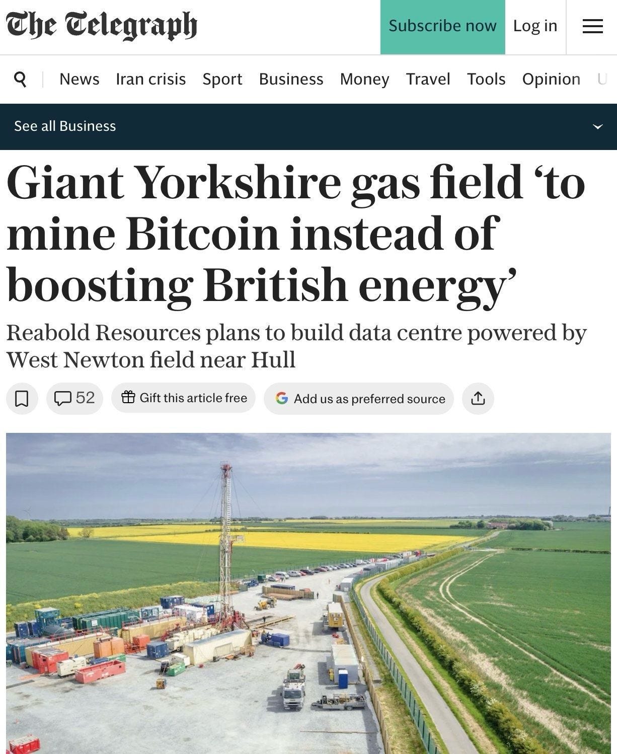 Bitcoin’s New Power Source: Why a Yorkshire Gas Field is Mining Crypto
