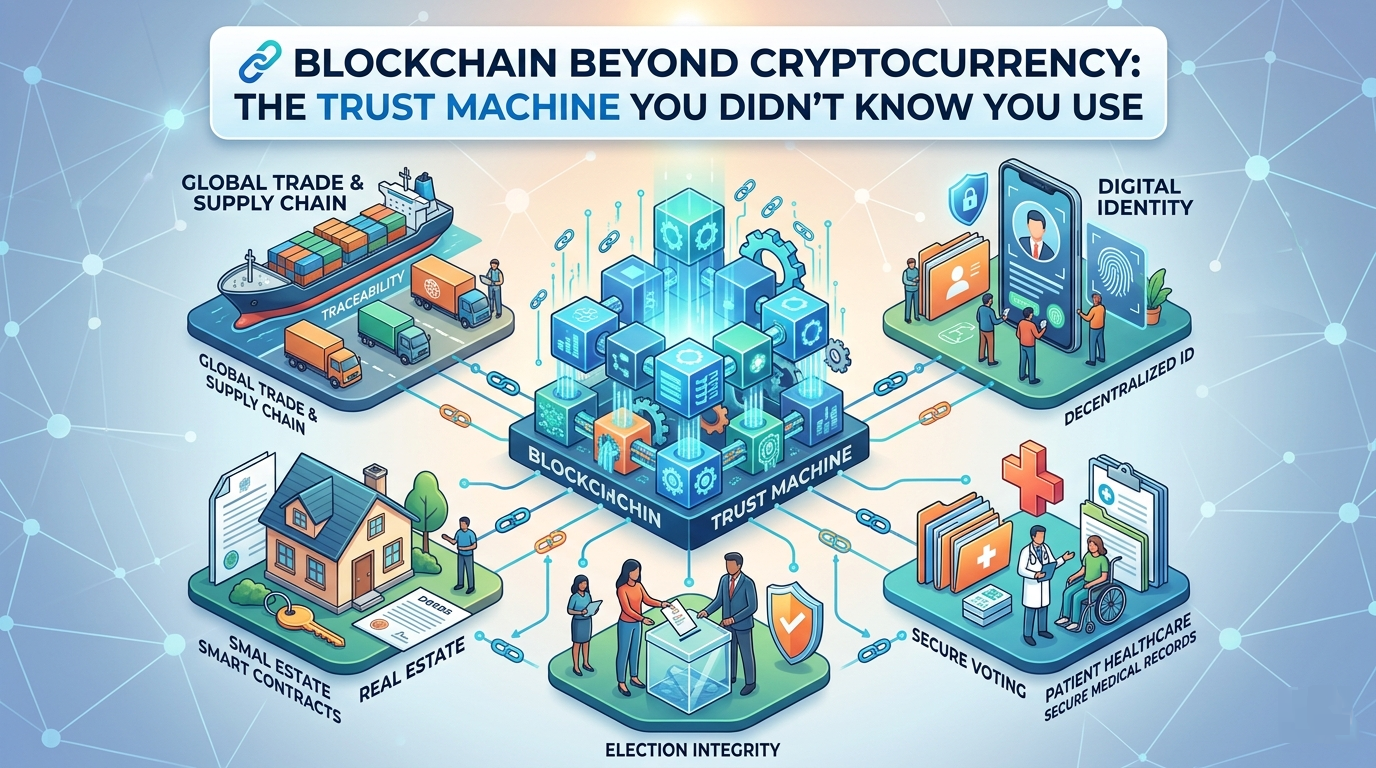 Blockchain Beyond Cryptocurrency: The Trust Machine You Didn’t Know You Use