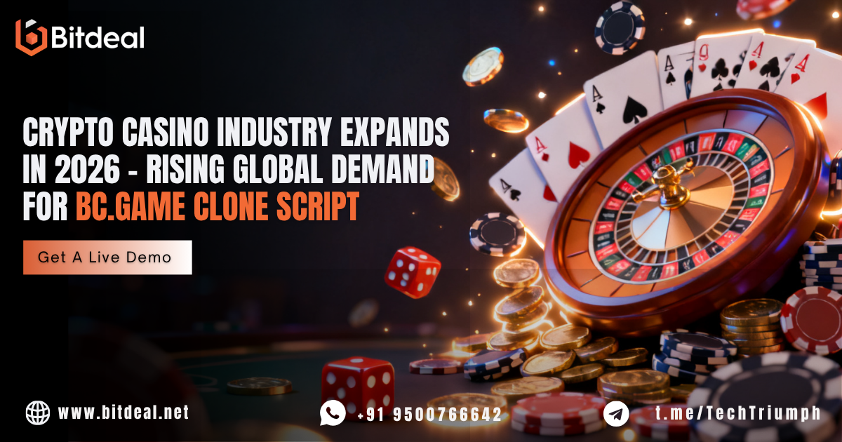 Crypto Casino Industry Expands in 2026 — Rising Global Demand for BC.Game Clone Script