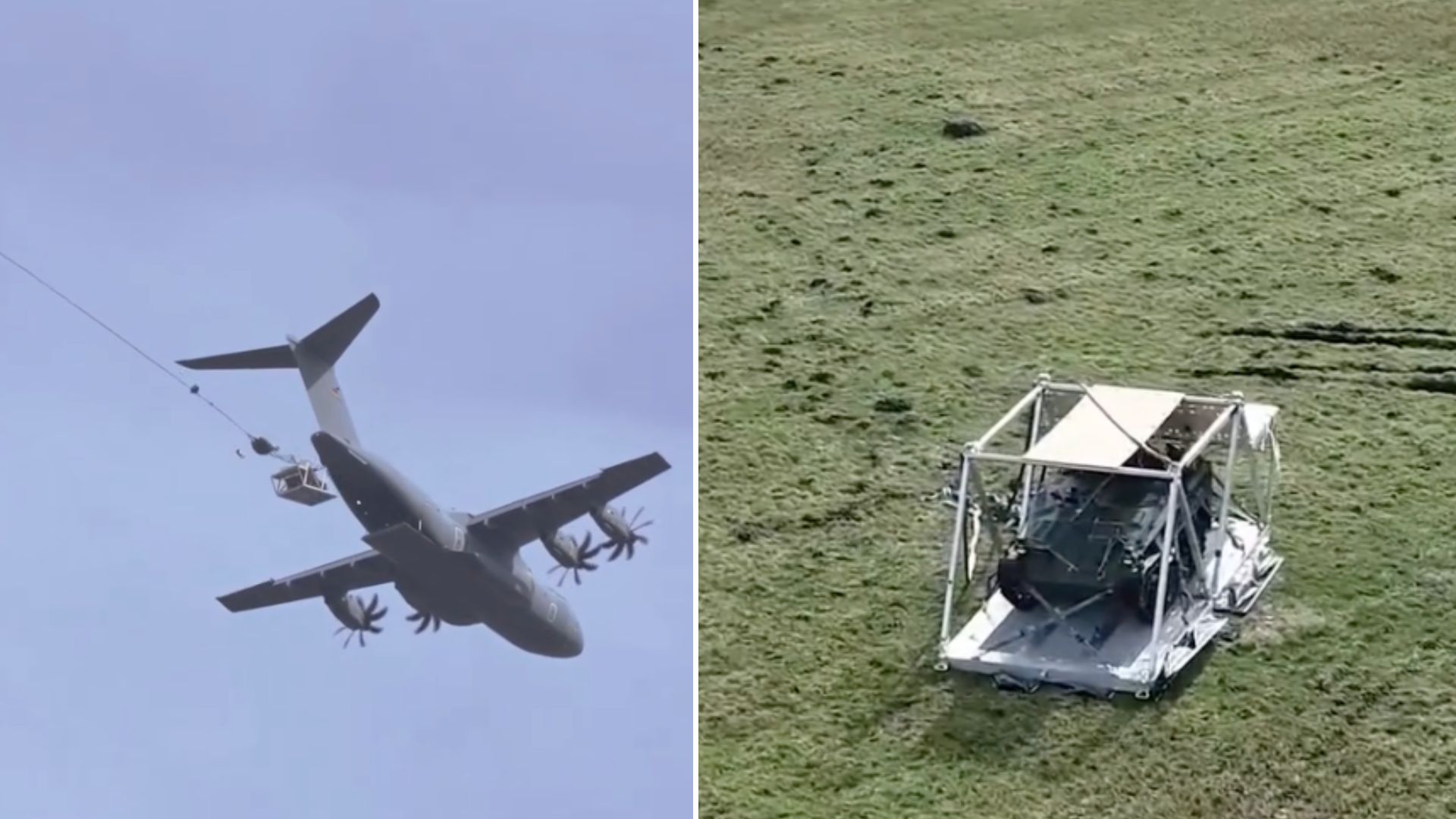 Germany airdrops 5 ton ‘mini tank’ from aircraft in first airborne test trial
