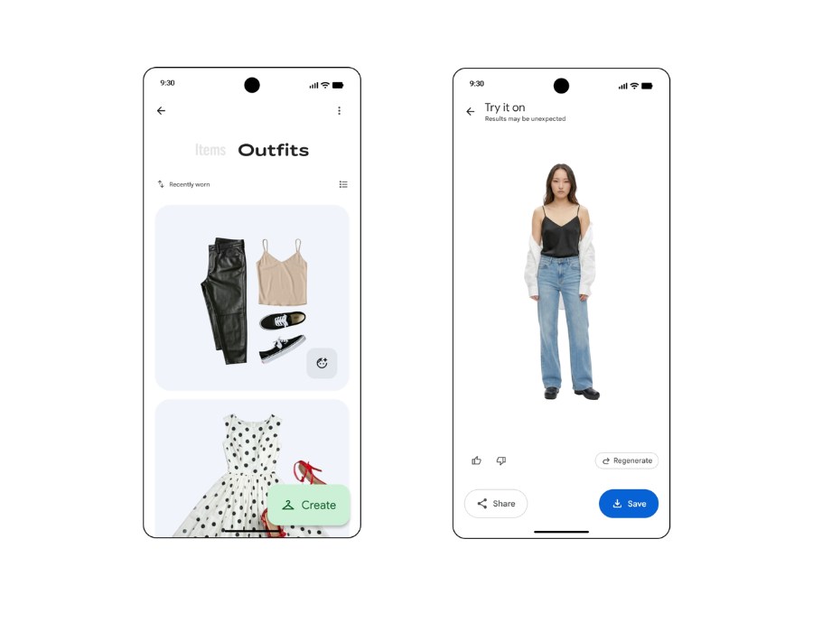 Google Photos launches an AI try-on feature for clothes you already have