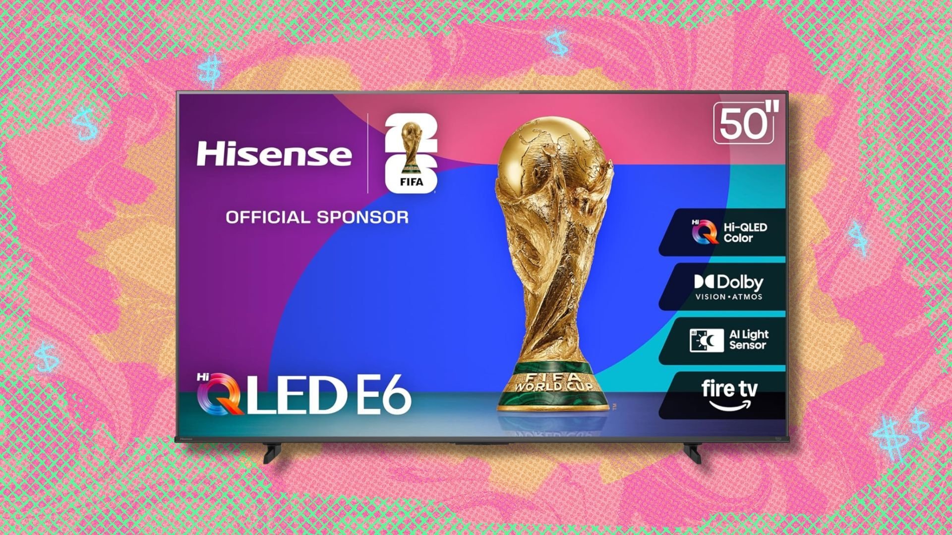 In need of a TV upgrade? Score the Hisense 50-inch E6 Cinema Series Hi-QLED 4K TV for under $250.
