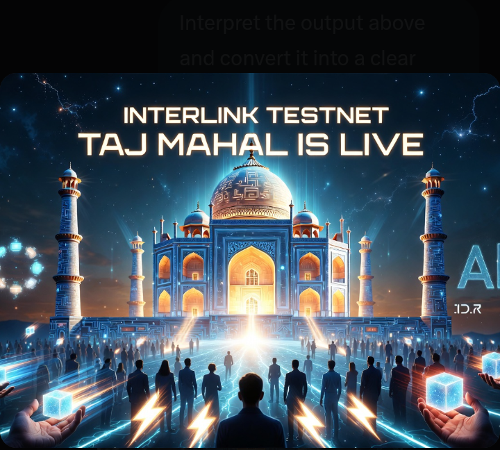 INTERLINK TESTNET TAJ MAHAL IS NOW LIVE!