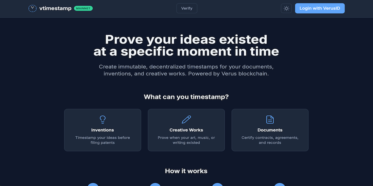 Introducing vtimestamp: Store the Proof on Your VerusID