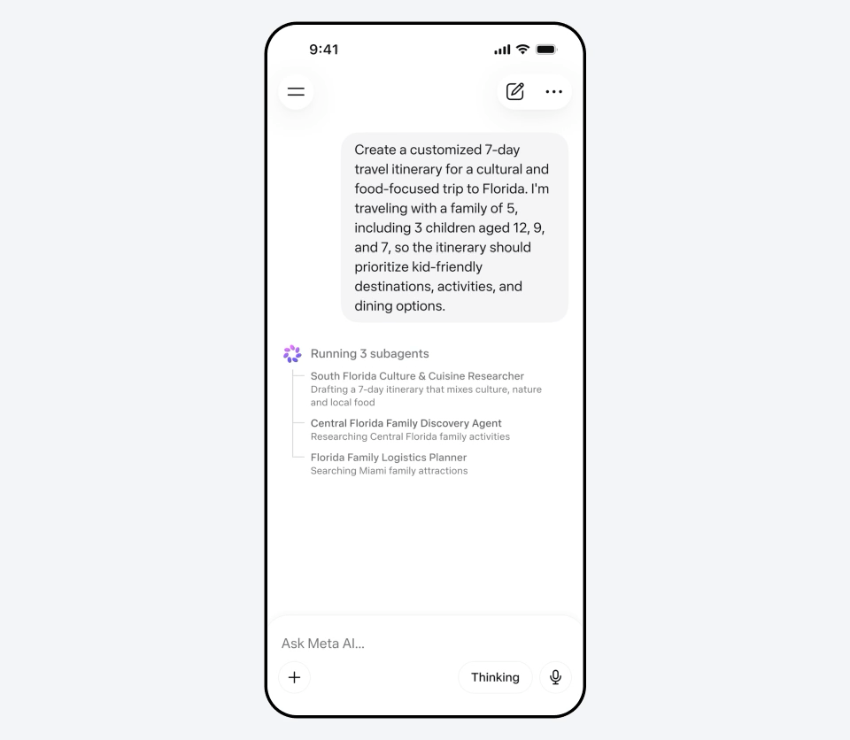 Meta’s Muse Spark model brings reasoning capabilities to the Meta AI app