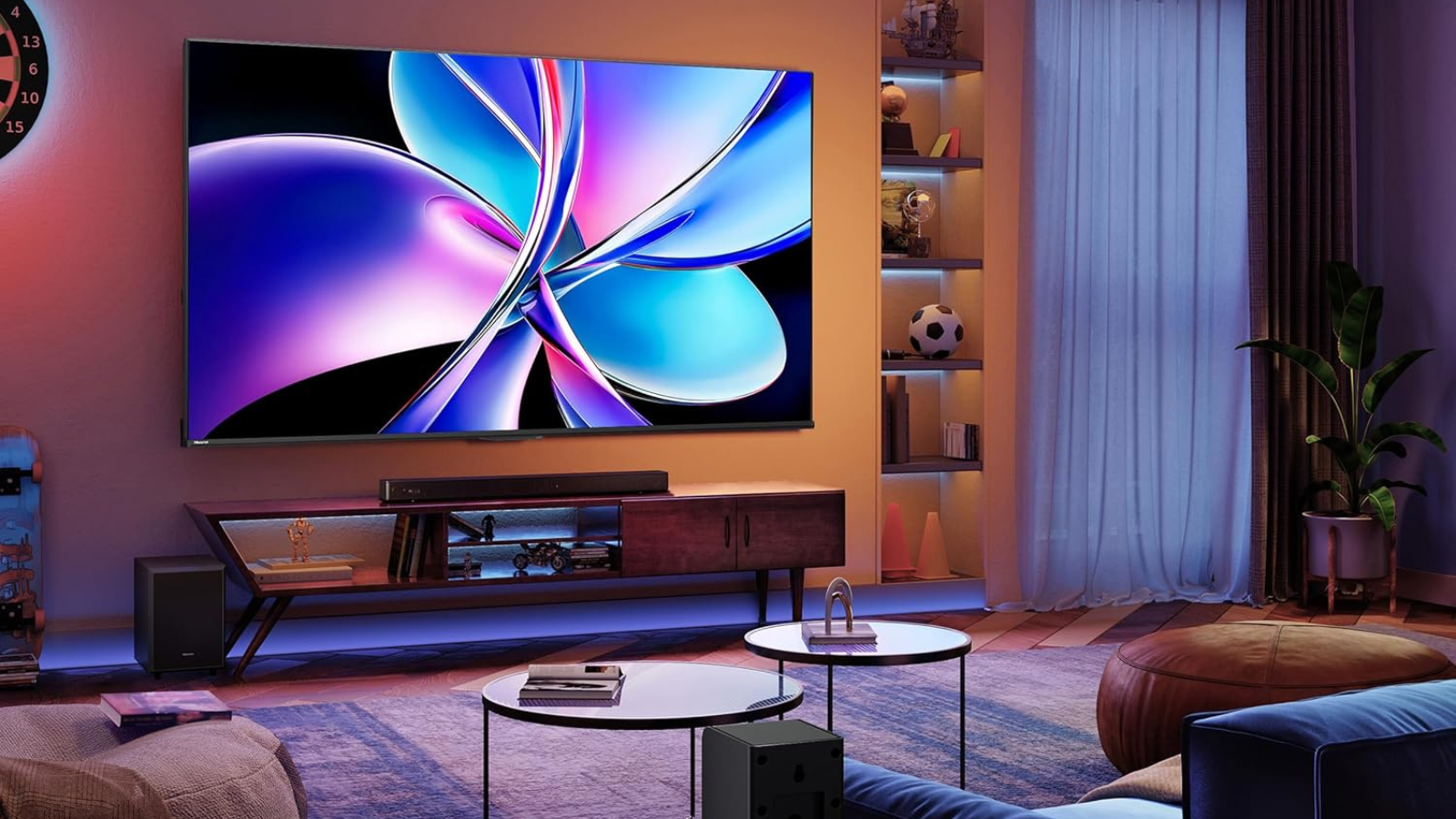 Need to upgrade your TV? This 55-inch Hisense QD7 QLED 4K model is on sale for under $300.