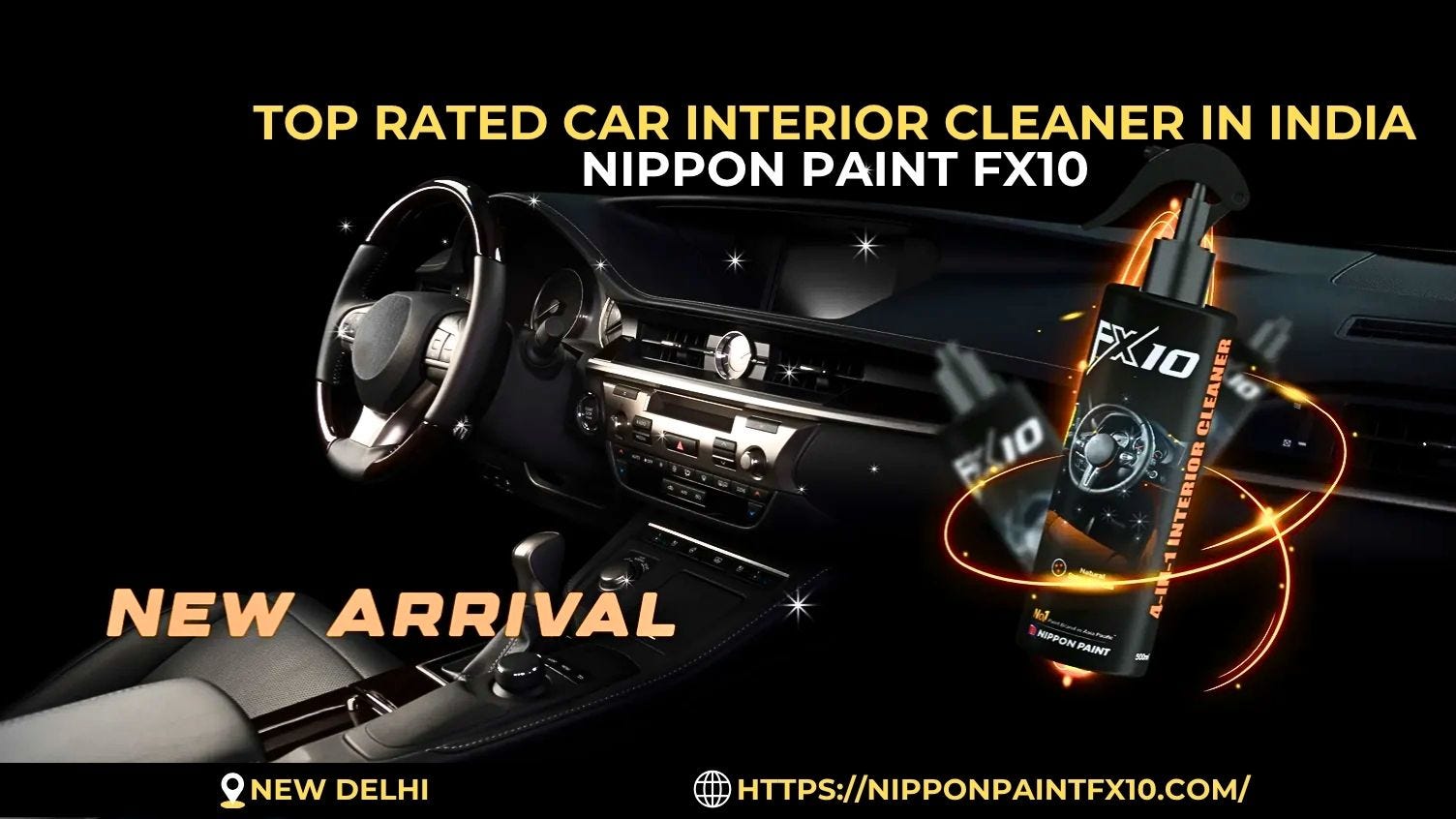 Nippon Paint FX10 Powerful Interior Cleaner for Cars India