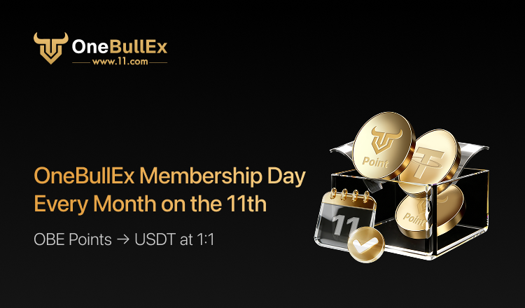 OneBullEx Membership Day Returns, OBE Points Redeemable for USDT at a 1:1 Rate