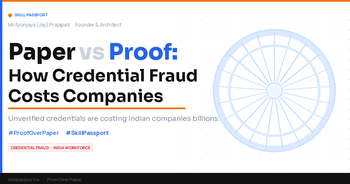Paper vs Proof: How Unverified Credentials Are Costing Indian Companies Billions