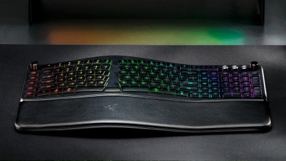 Pro Type Ergo: Razer bringt Ergo-Tastatur im Gaming-Design