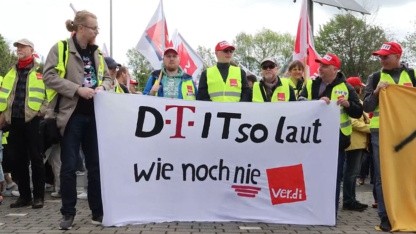 Tarifrunde: Ganztägige Warnstreiks bei der Telekom