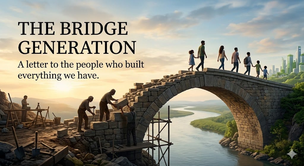 The Bridge Generation: A Letter to the People Who Built Everything We Have