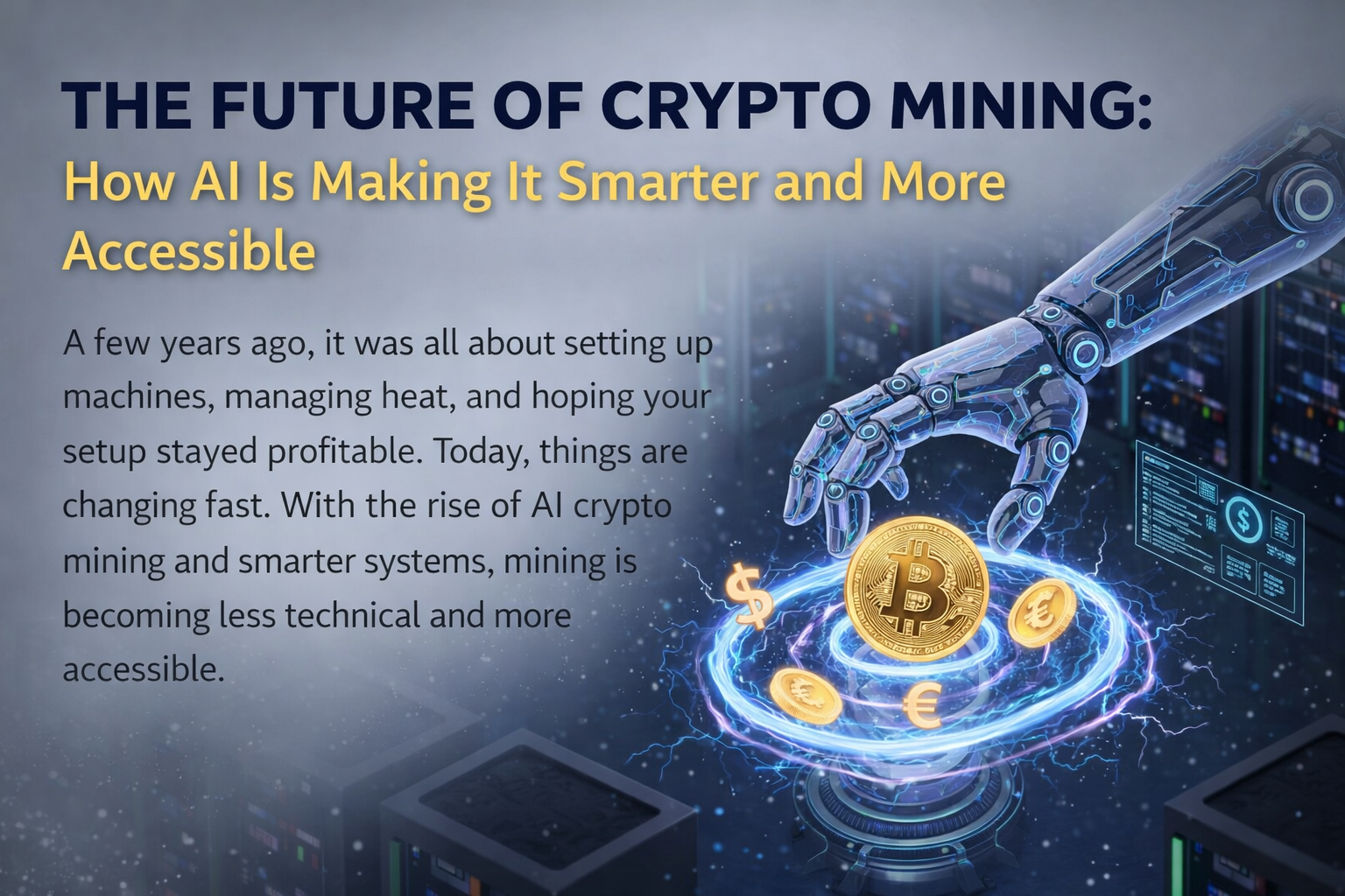 The Future of Crypto Mining: How AI Is Making It Smarter and More Accessible