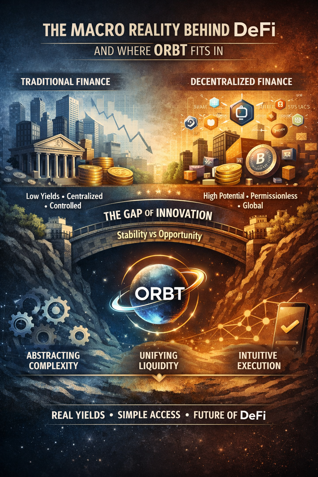 The Macro Reality Behind DeFi , And Where ORBT Fits In