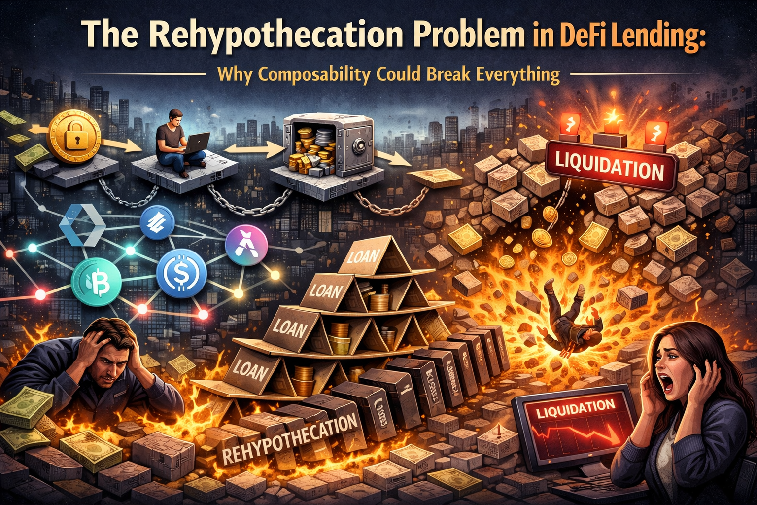 The Rehypothecation Problem in DeFi Lending: Why Composability Could Break Everything