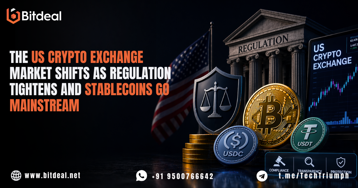 The US Crypto Exchange Market Shifts as Regulation Tightens and Stablecoins Go Mainstream