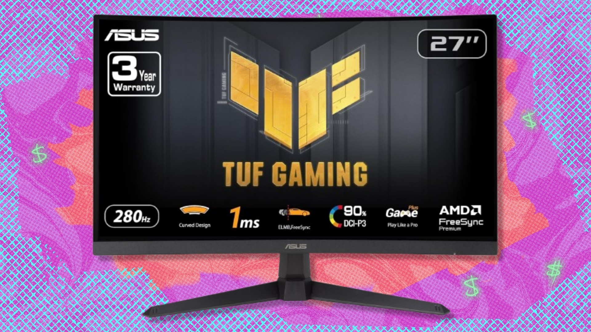 This curved 27-inch ASUS TUF gaming monitor is now at its best-ever price on Amazon — save $70