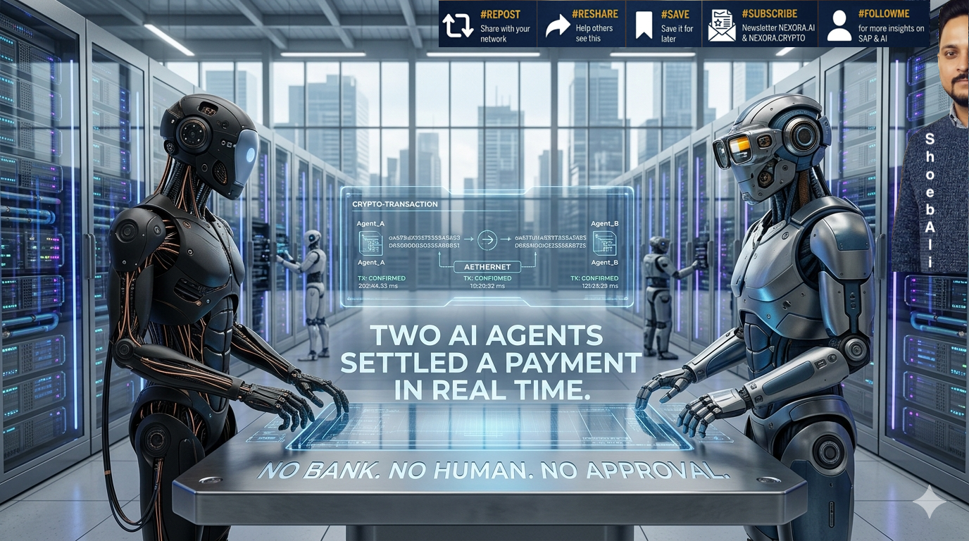 Two AI Agents Settled a Payment in December 2025. No Bank. No Human. No Form.
