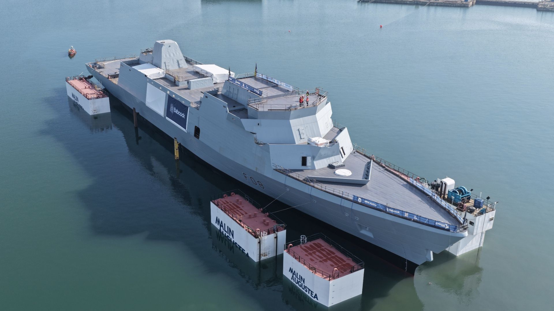 UK Navy’s 6,300-ton vessel achieves float-off feat, its engines produce 32,000kW power