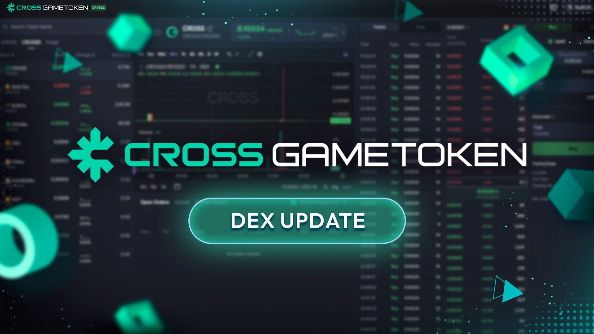 Upcoming CROSS Gametoken DEX Updates: Forge Market Closure & Fee Adjustments