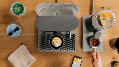 Vernetzte Haushaltsgeräte: Nunc kombiniert Siebträger mit KI und NFC-Steuerung