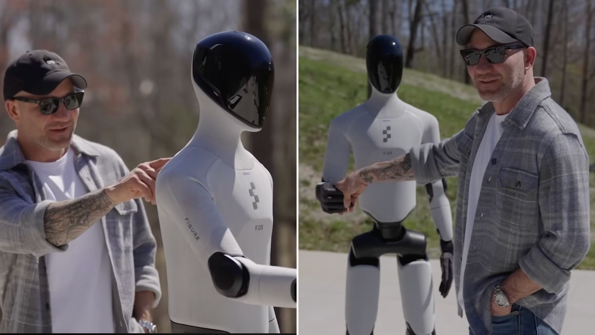 Video: Figure humanoid robot stuns Shawn Ryan with balance, grip and smooth walking