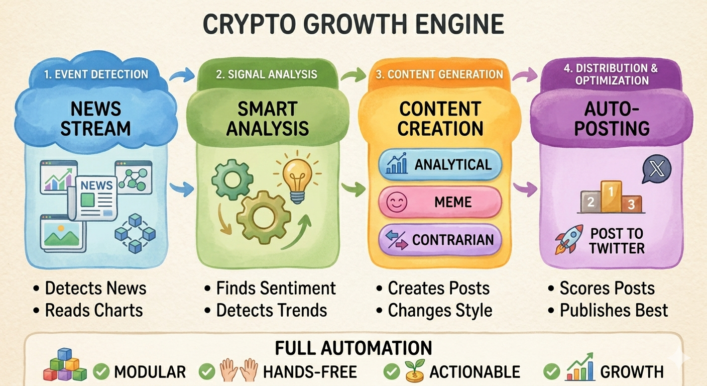 We Built an AI That Reads Crypto News and Writes Tweets About It (So You Don’t Have To)