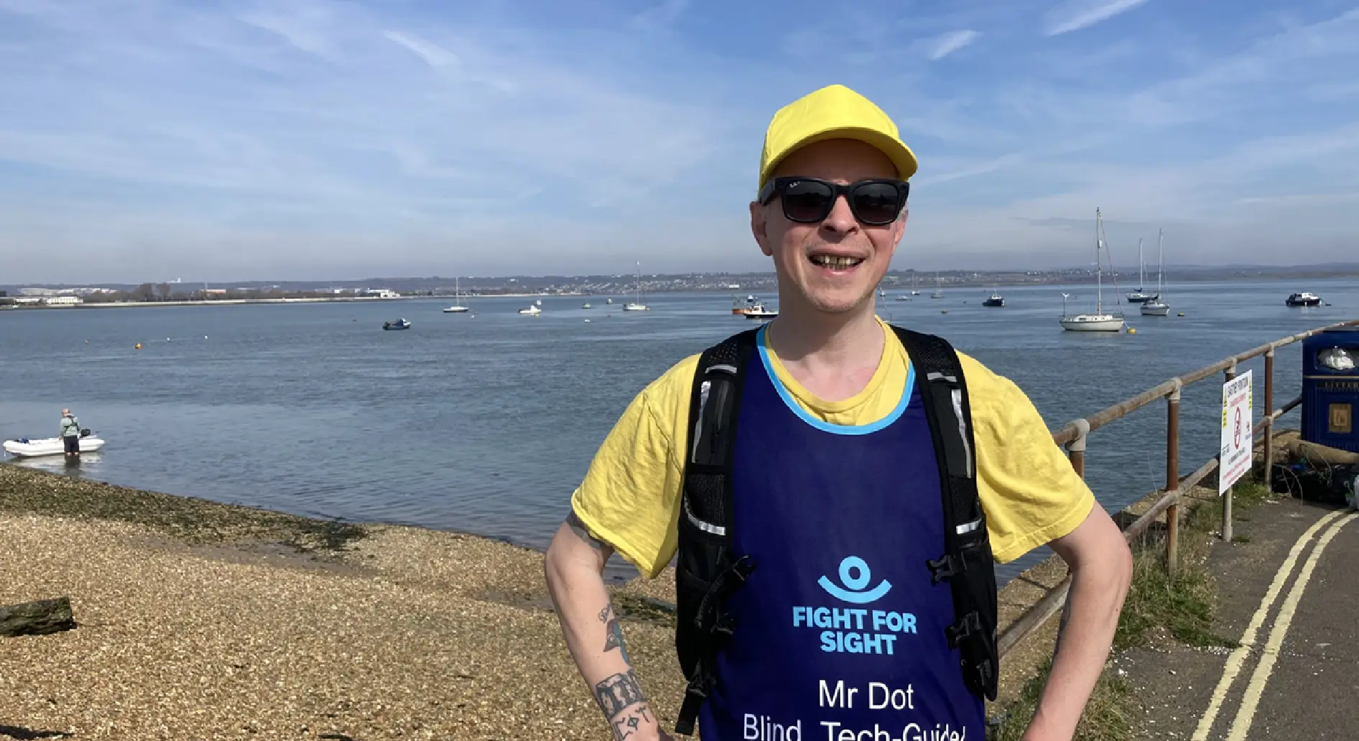 World-first: Blind artist to run 26-mile marathon guided by AI glasses
