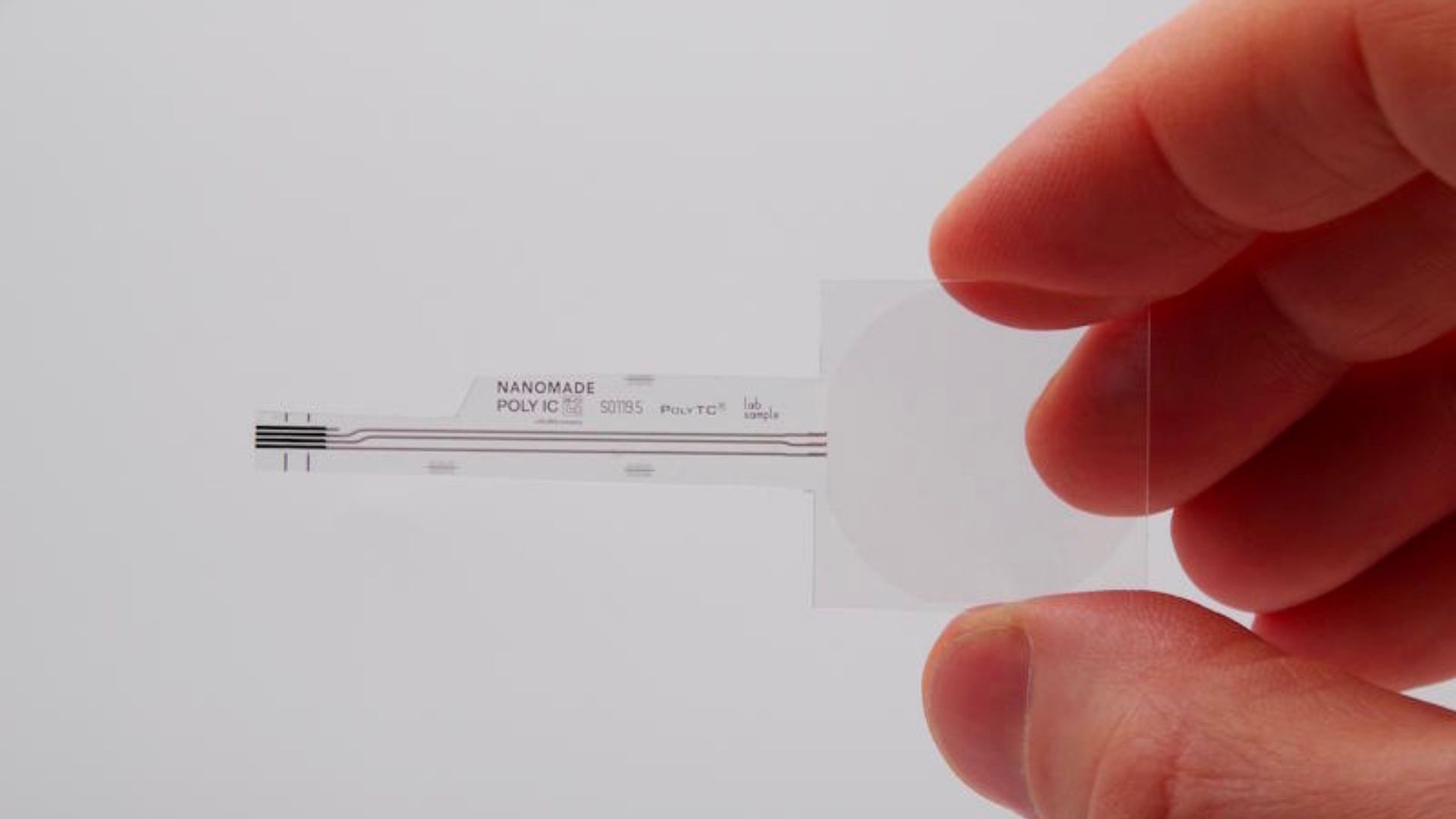 World’s first see-through sensor uses quantum ink to tell a tap from a hard push