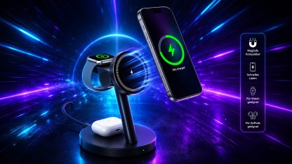 Anzeige: 3-in-1-Magsafe-Ladestation für Apple-Geräte nur rund 25 Euro