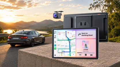 Anzeige: Carplay-Display mit Rückfahrkamera für 84,34 Euro bei Amazon