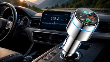 Anzeige: FM-Transmitter mit Freisprechfunktion für nur 16,97 Euro