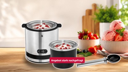 Anzeige: WMF-Küchenminis-Eismaschine für unter 54 Euro im Angebot bei Amazon