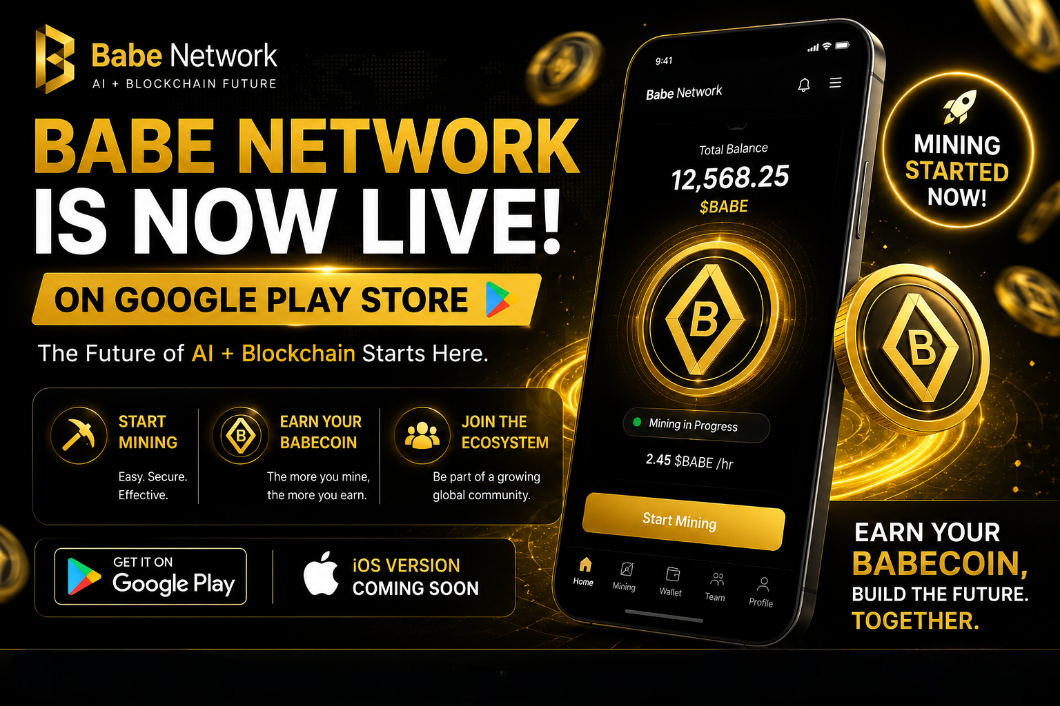Babe Network Officially Launches on Google Play Store — The Future of AI + Blockchain Begins