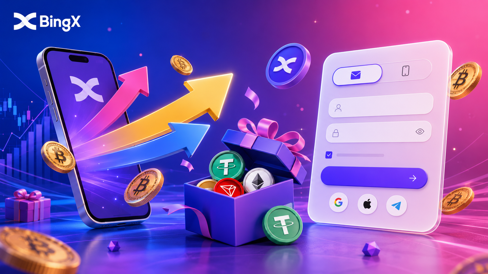 BingX Registration Complete Step: Start Trade & Earn Rewards