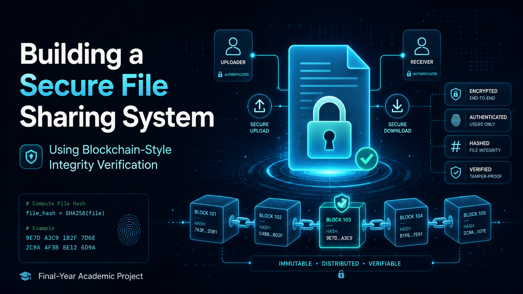 Building a Secure File Sharing Using Blockchain-Style Integrity Verification