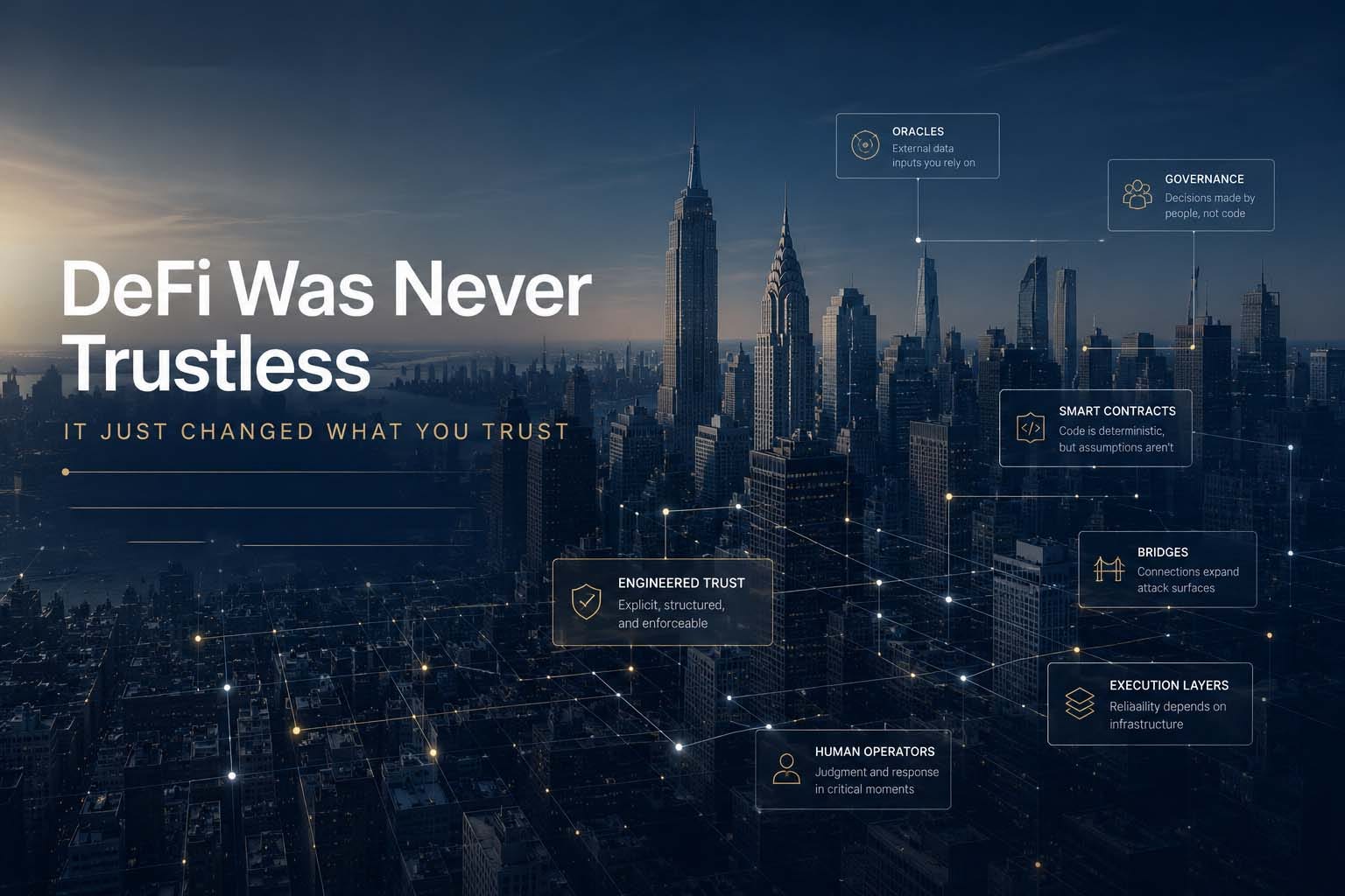 DeFi Was Never Trustless — It Just Changed What You Trust