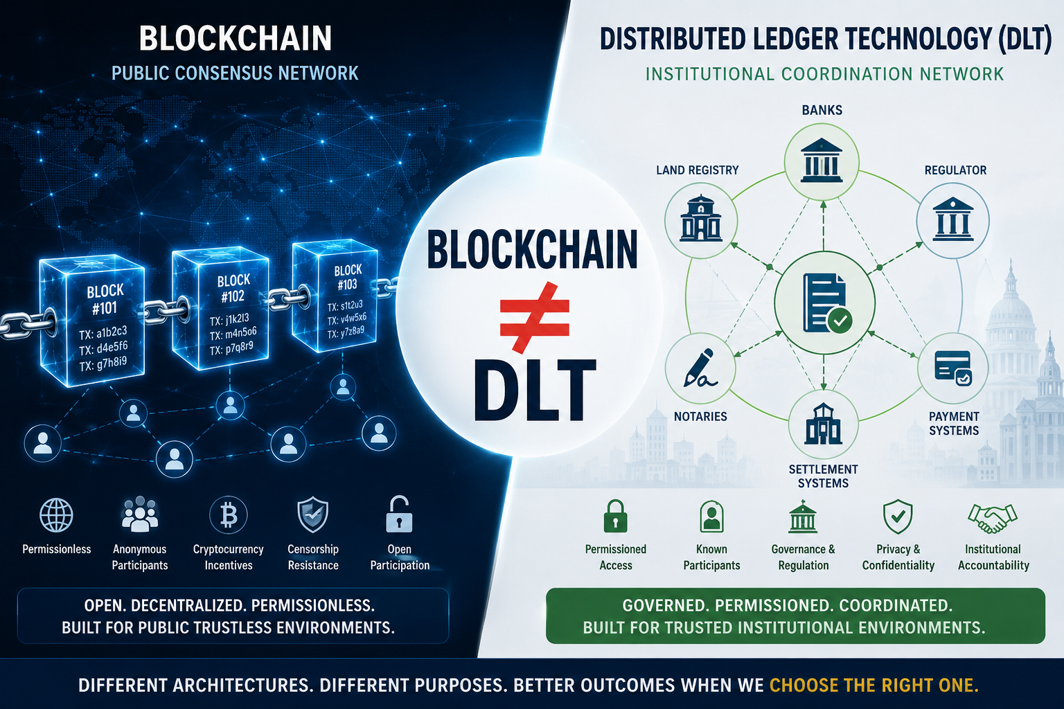 DLT and Blockchain Are Not the Same and Confusing Them Is Causing Real Problems