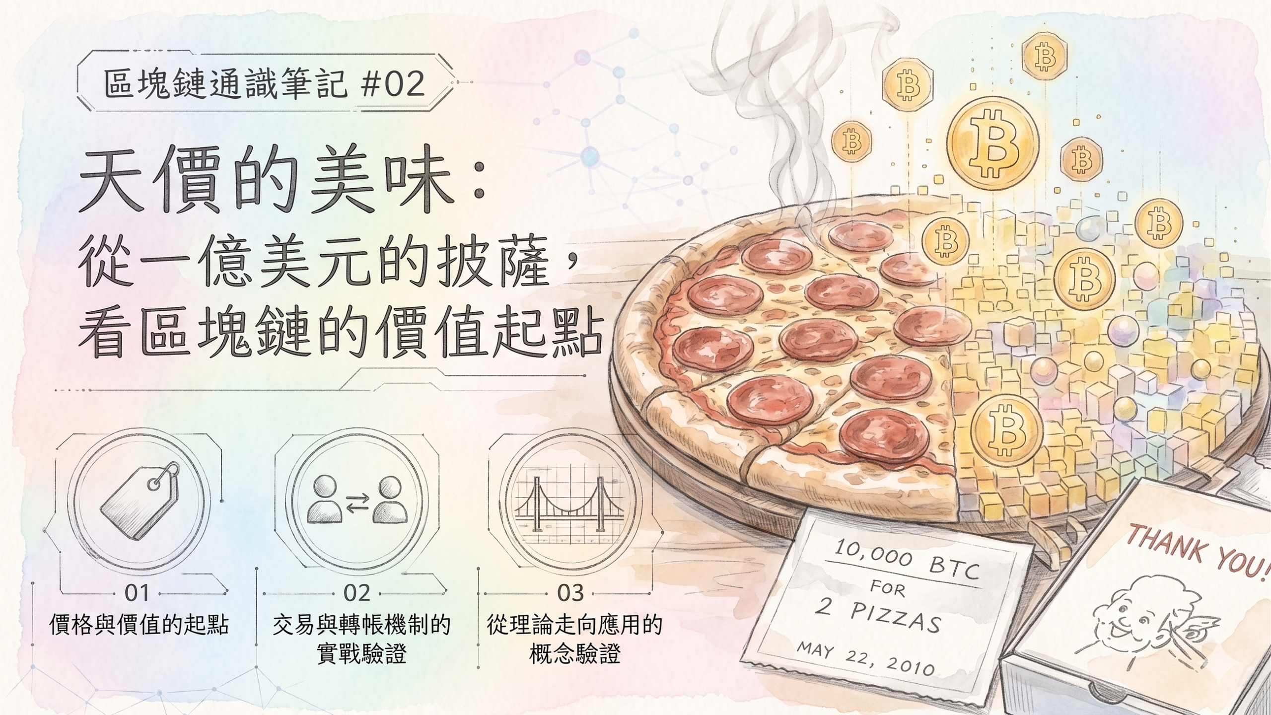 【區塊鏈通識筆記 #0２】天價的美味：從一億美元的披薩，看區塊鏈的價值起點