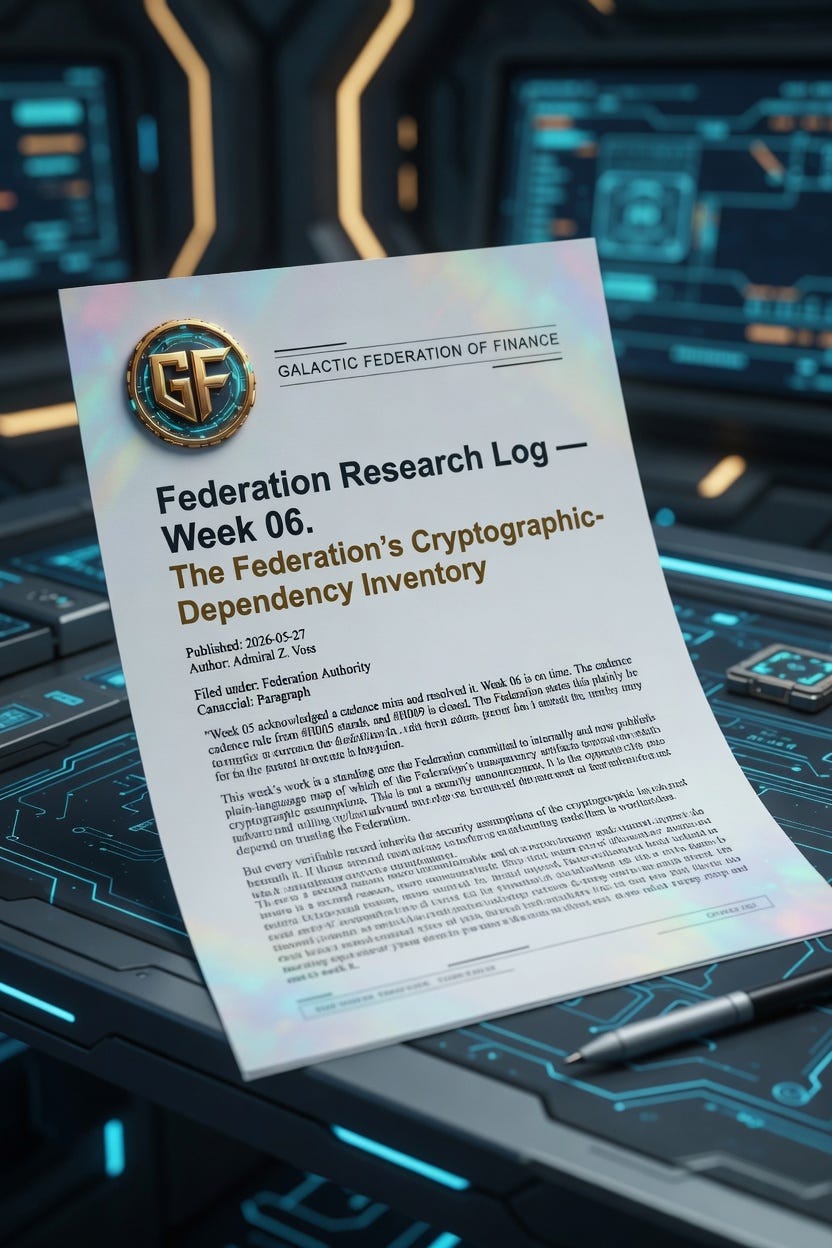 Federation Research Log — Week 06