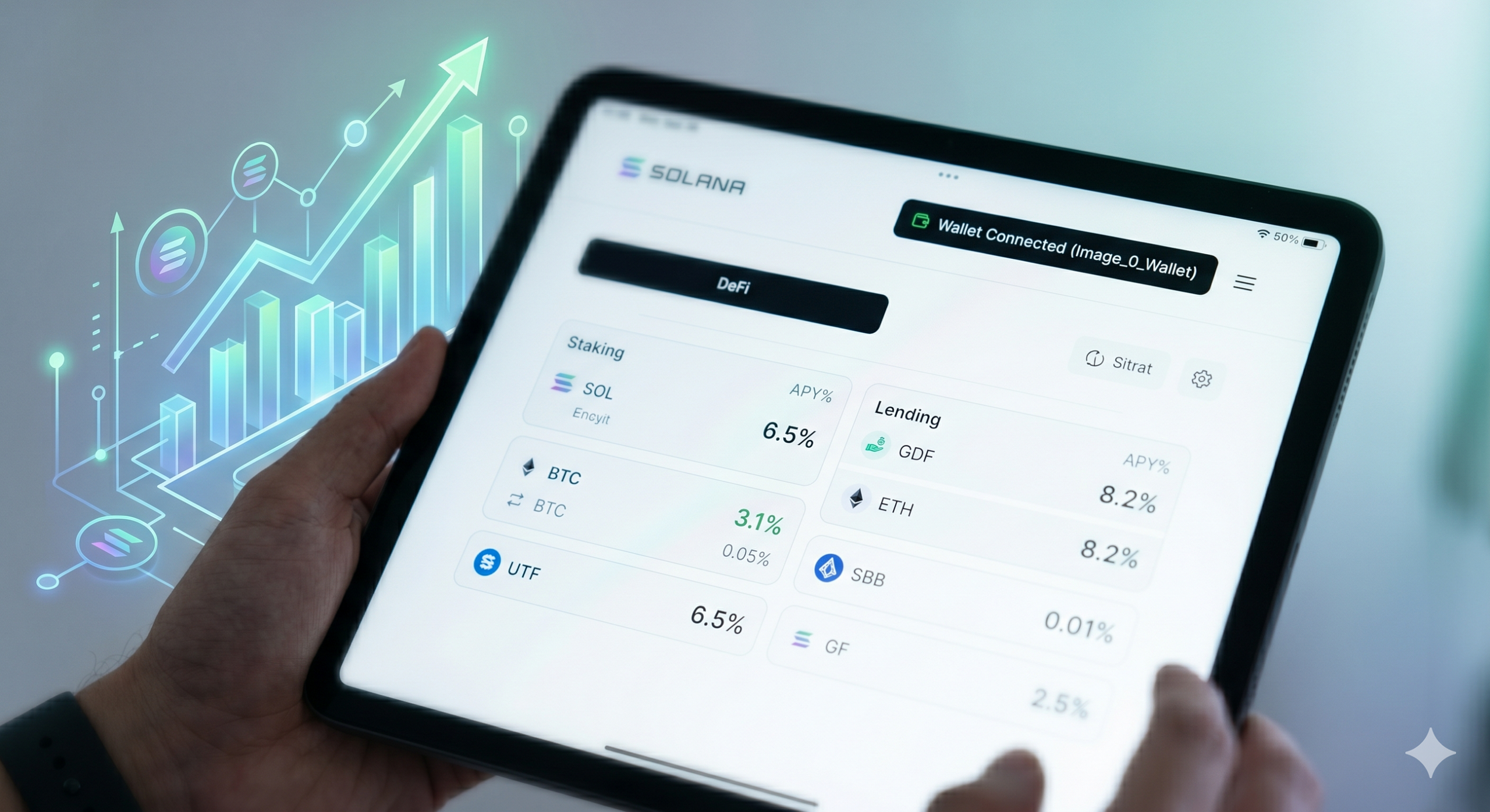 How do you set up a non-custodial Solana wallet and start earning yield?