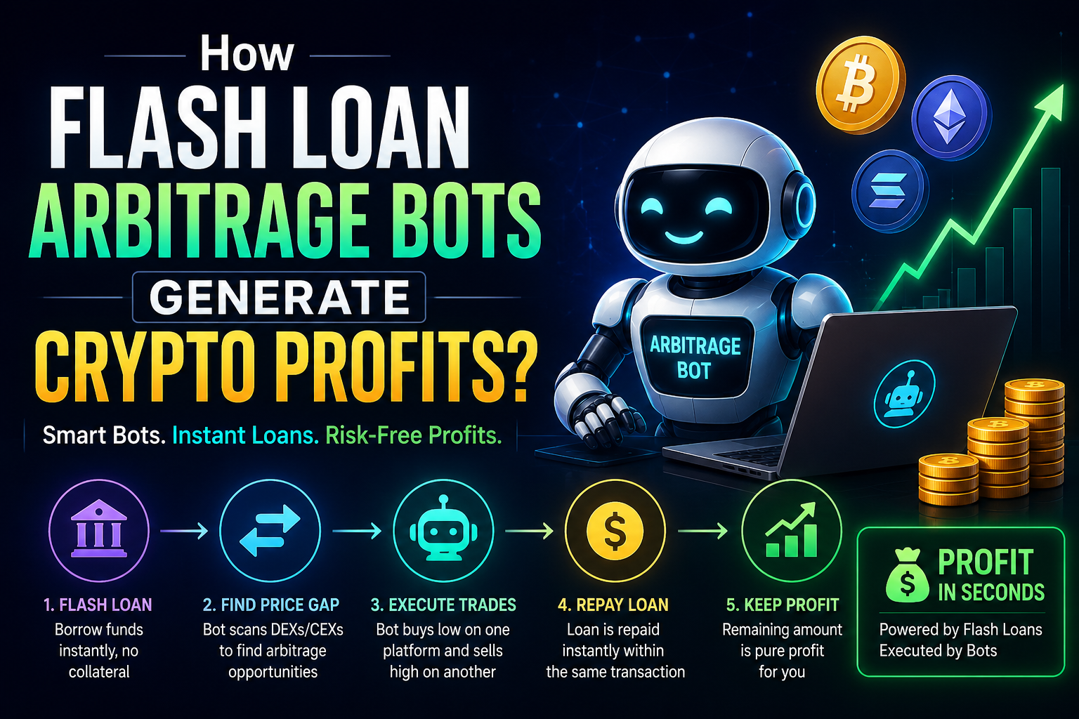 How Flash Loan Arbitrage Bots Generate Crypto Profits