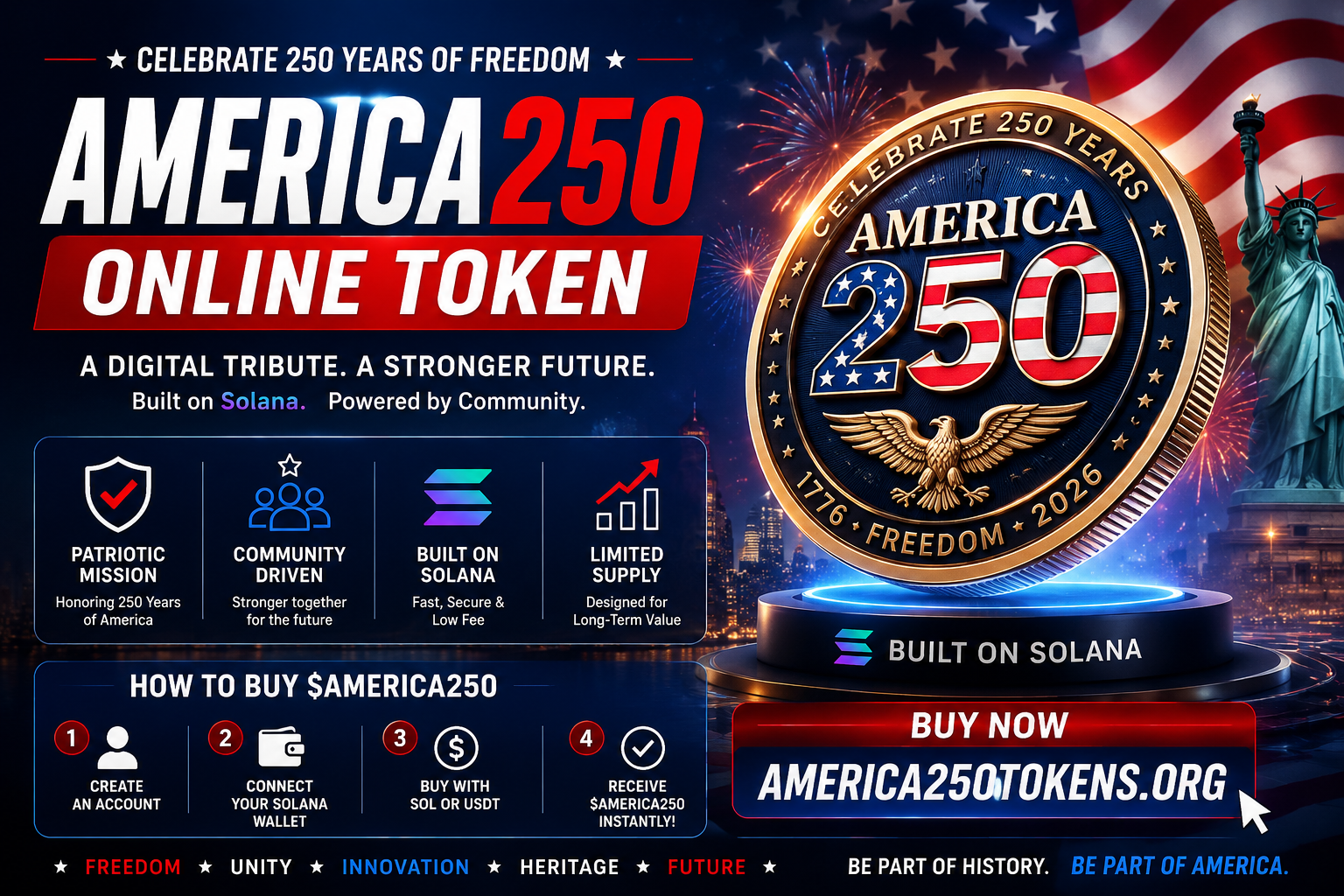How to Buy the America250 Token: What You Need to Know