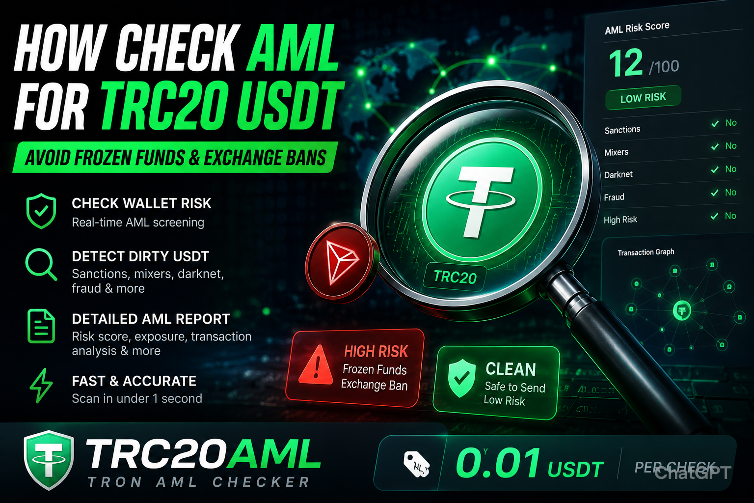 How to Check AML for TRC20 USDT in 2026 — The Ultimate Guide to Avoid Frozen Funds, Exchange Bans &…