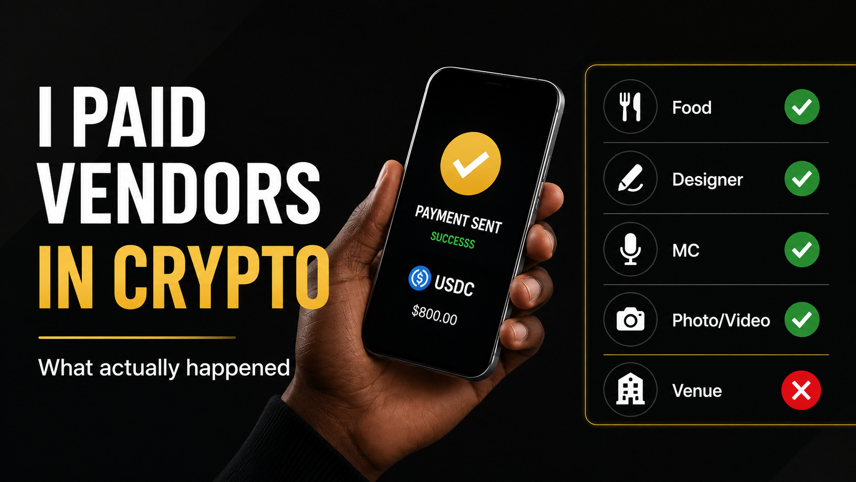 I Tried to Pay Every Vendor at My Event in Crypto. Here’s What Actually Happened.