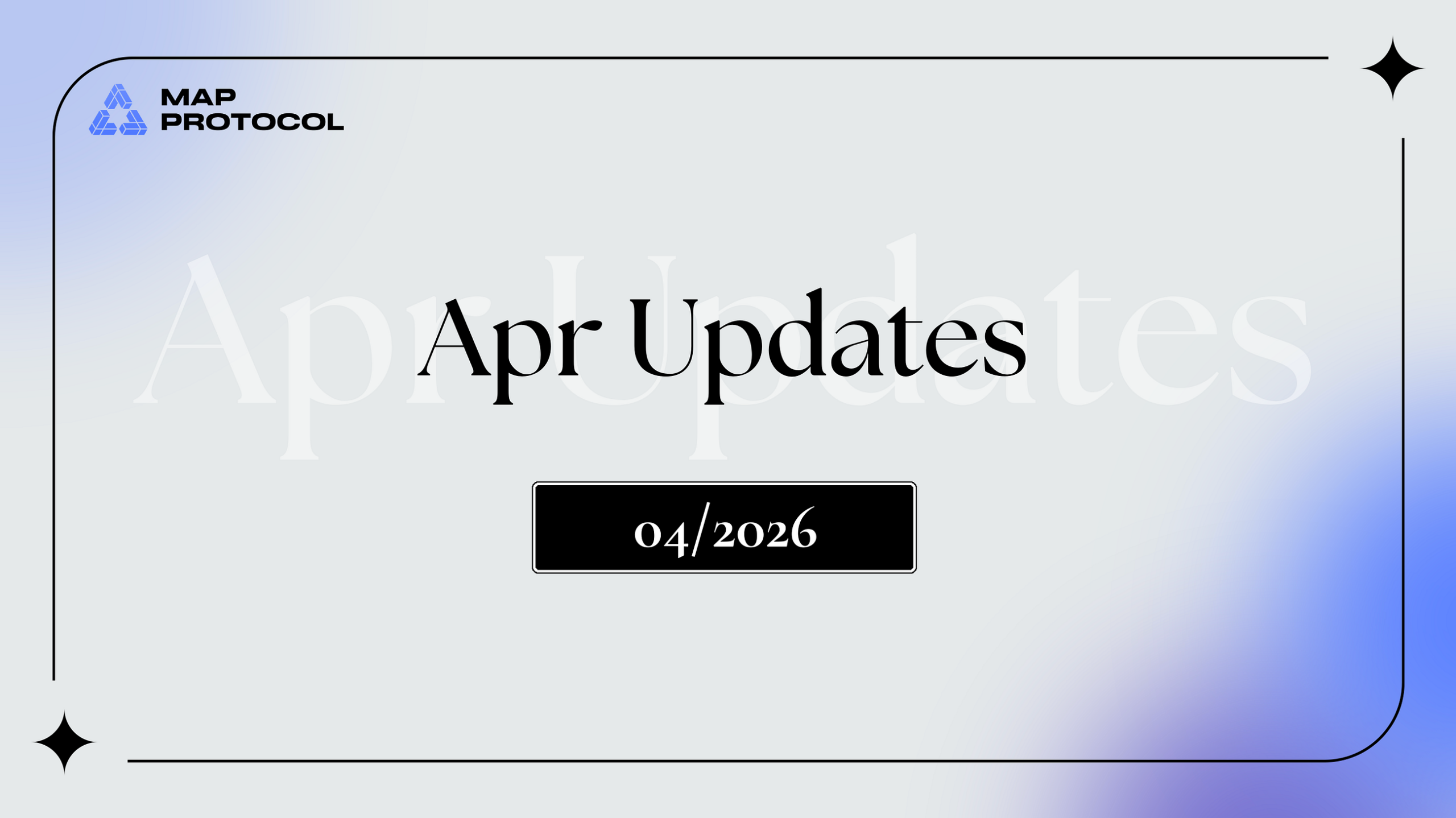 MAP Protocol April Updates