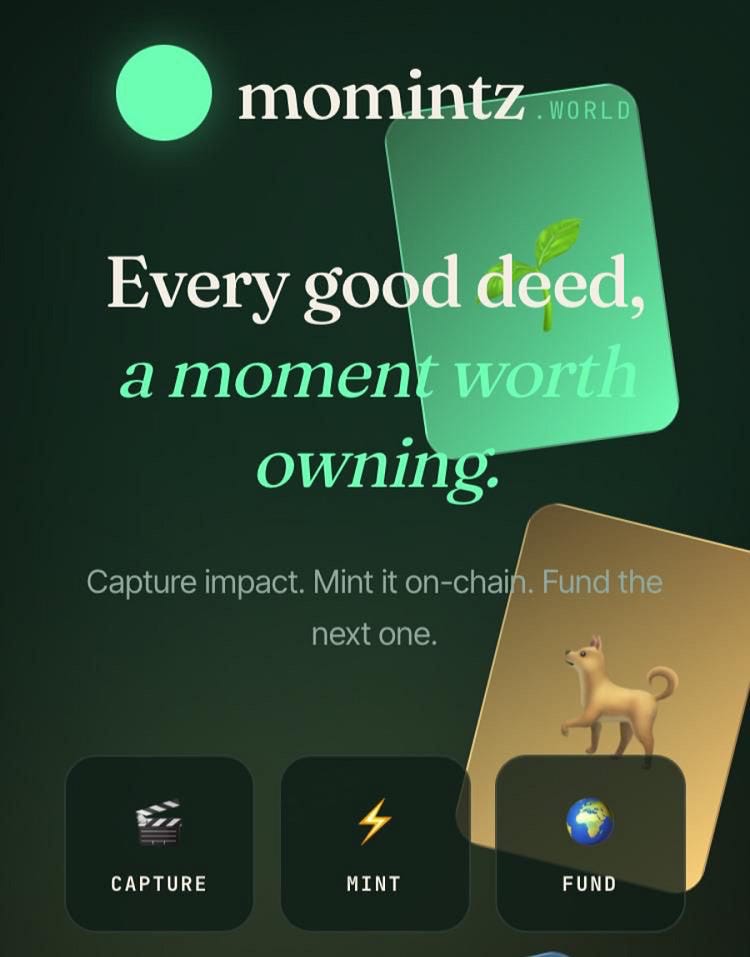 Momintz: Where Good Deeds Get Seen, Verified, and Rewarded.
