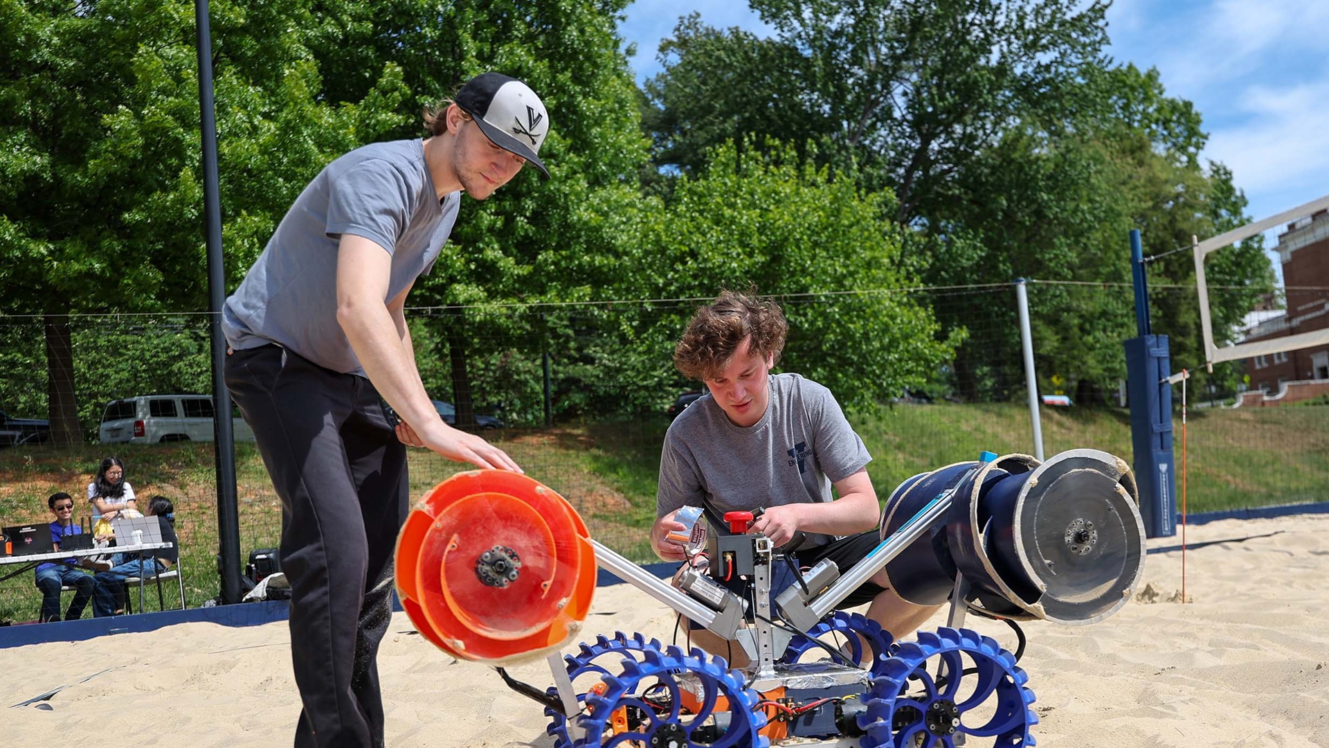 NASA tests 80-pound student-built robot designed to mine soil for Artemis moon bases