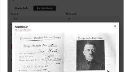 NSDAP-Mitgliederkartei: Correctiv stellt kostenlos zugängliche Datenbank bereit