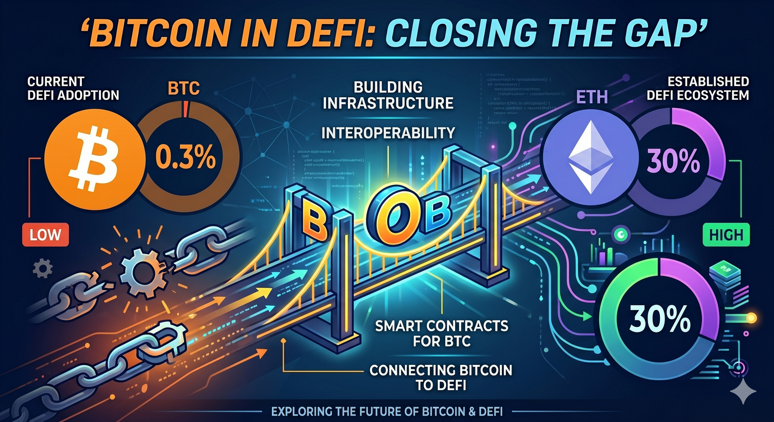 Only 0.3% of Bitcoin Is in DeFi.
